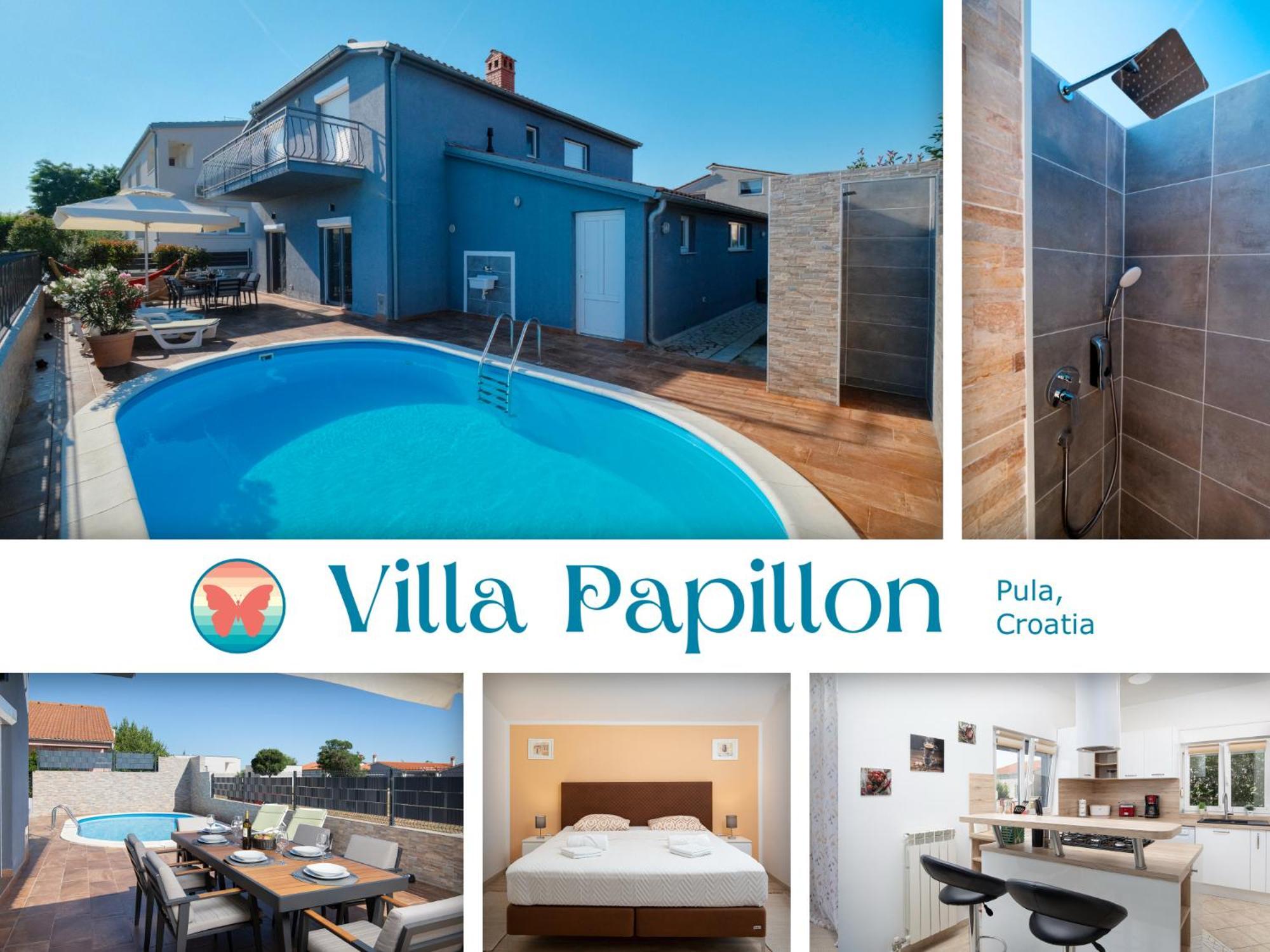 Villa Papillon - Top Ausgestattete Ferienoase Пула Екстериор снимка